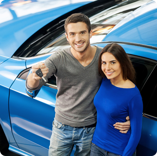 a man holding the keys to your future car
